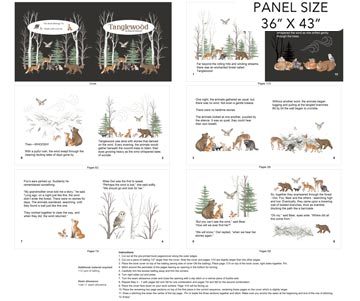 Tanglewood Book Panel White Multi