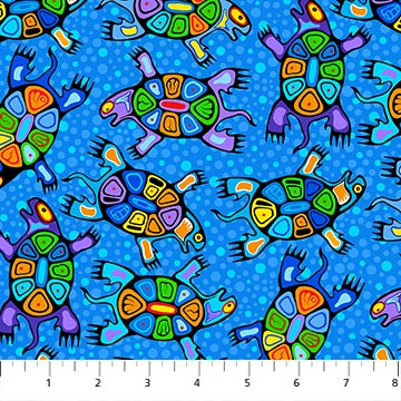 The Four Seasons Turtles Blue Multi
