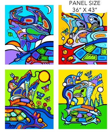 The Four Seasons Panel White Multi