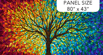 Tree Of Life Panel Black Multi