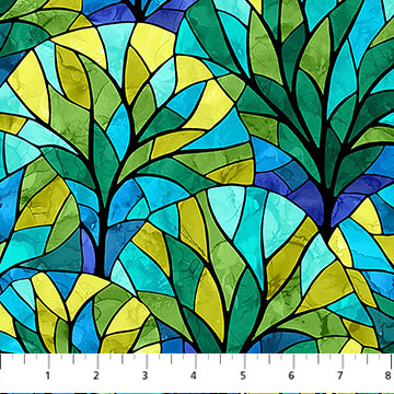 Tree Of Life Scallop Blue Multi