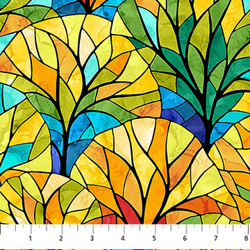 Tree Of Life Scallop Yellow Multi
