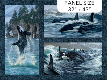 Voyage - Naturescapes Orca Panel Blue Multi