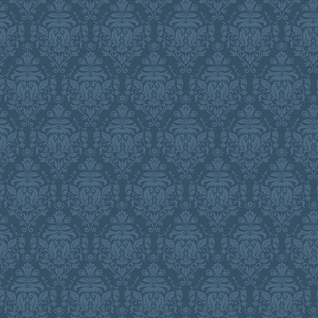 Ambleside Damask - Navy
