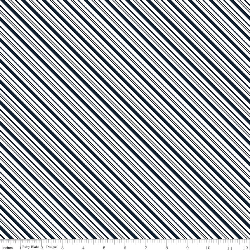 A Perfect Winter Stripes Navy