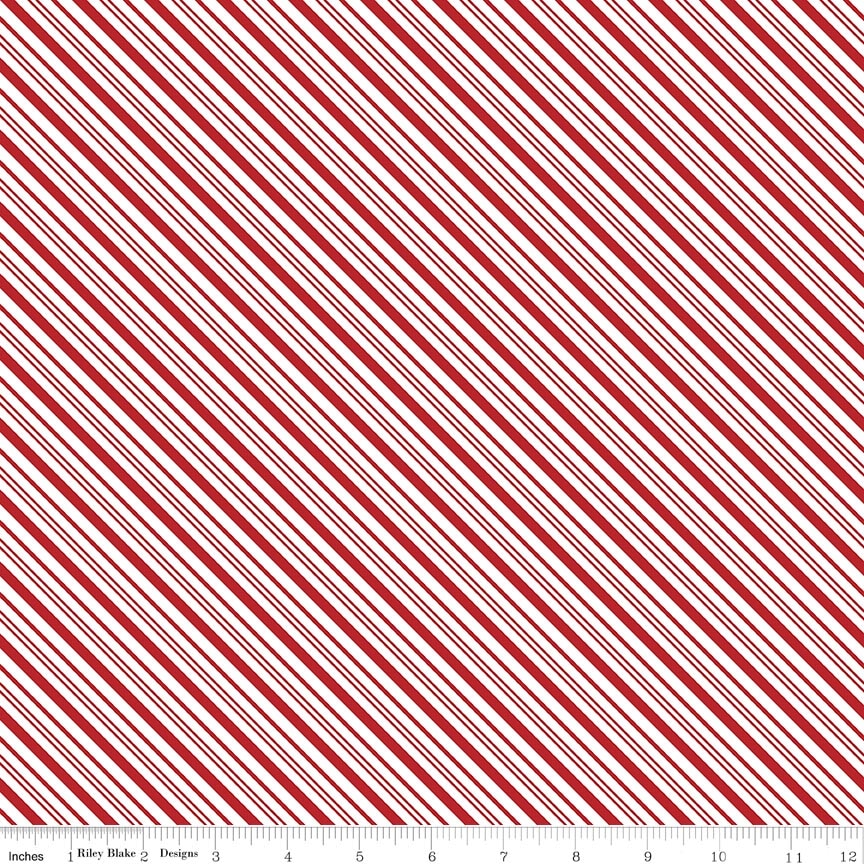 A Perfect Winter Stripes Red