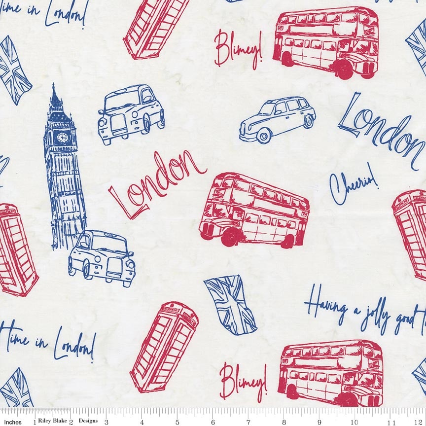 Batiks Around the World - London Snow White