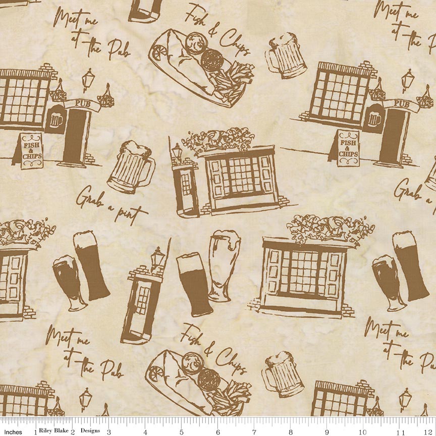 Batiks Around the World - London Toasted Almond