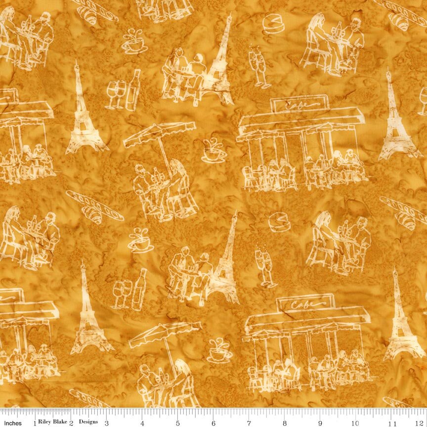 Batiks Around the World - Paris Antique Gold