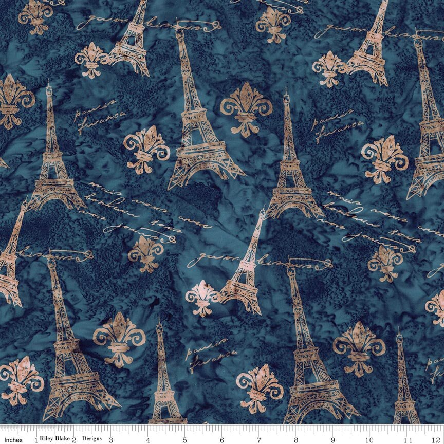 Batiks Around the World - Paris Rainstorm