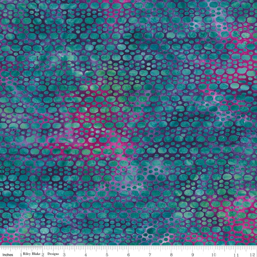 Batiks Bloom Anyway Dusty Periwinkle