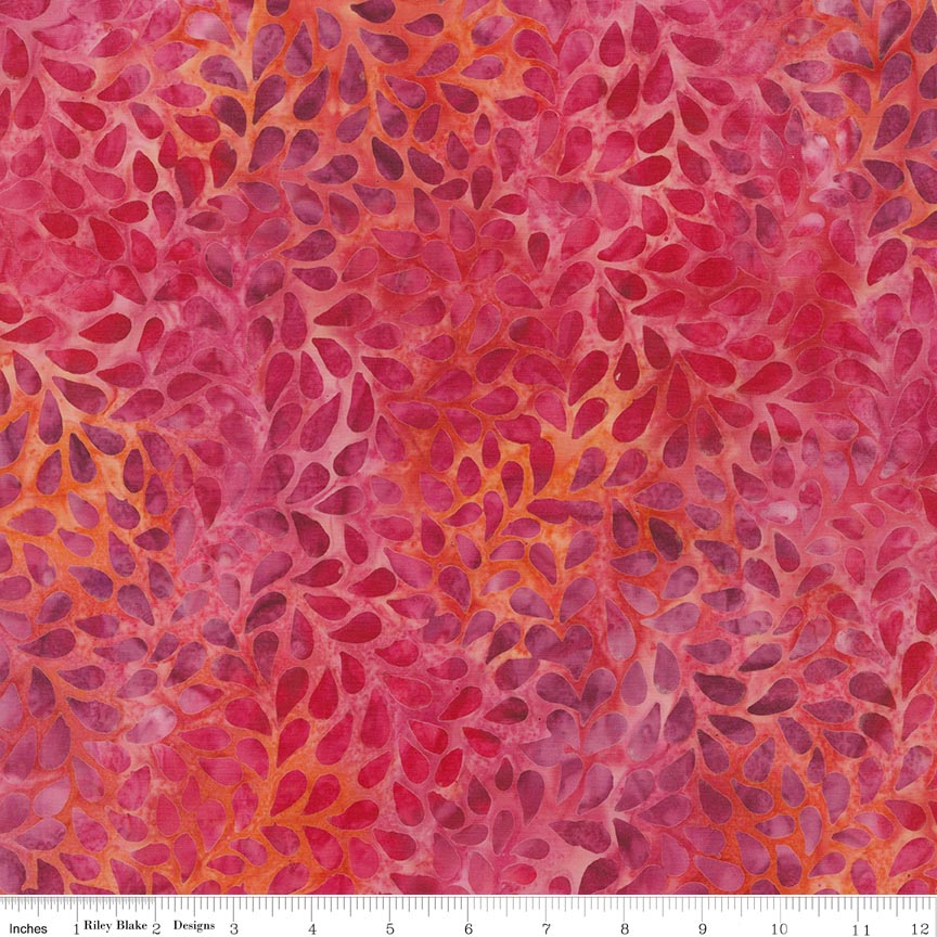 Batiks Bloom Anyway Cerise
