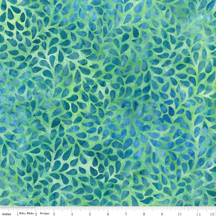 Batiks Bloom Anyway Jade