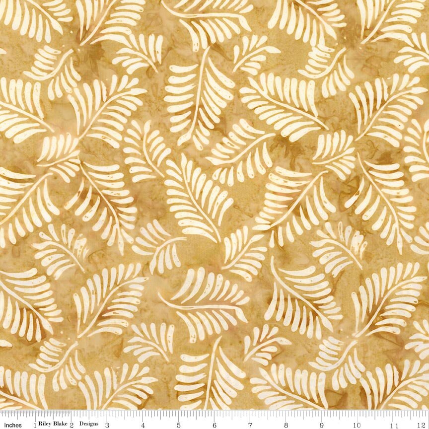 Batiks Canopy Yellow Cream