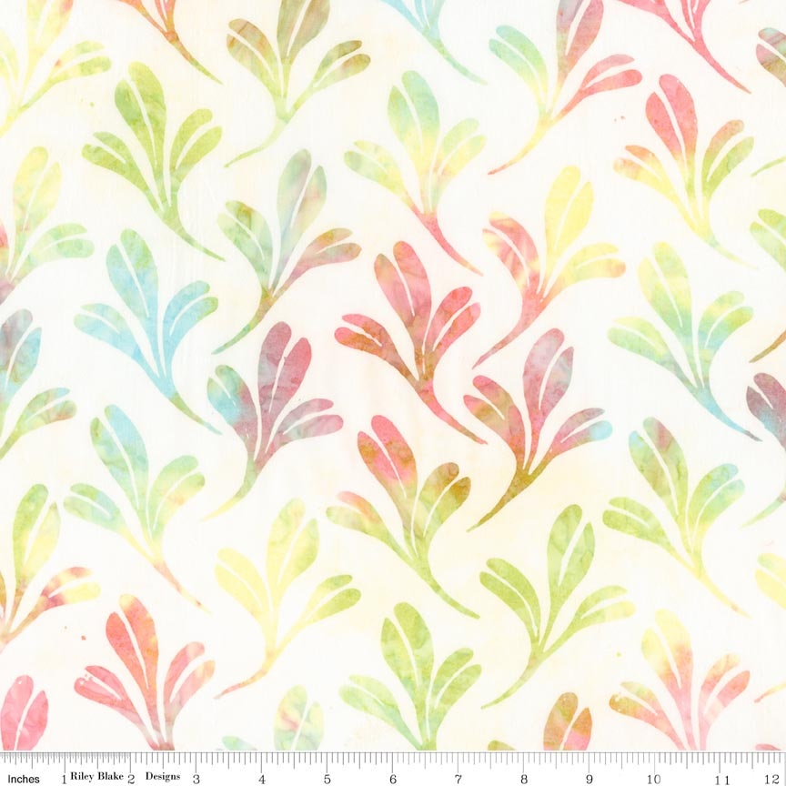 Batiks Damask Rose Rainbow Sherbet