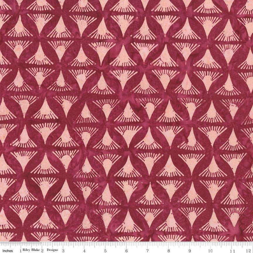 Batiks Damask Rose Sassy