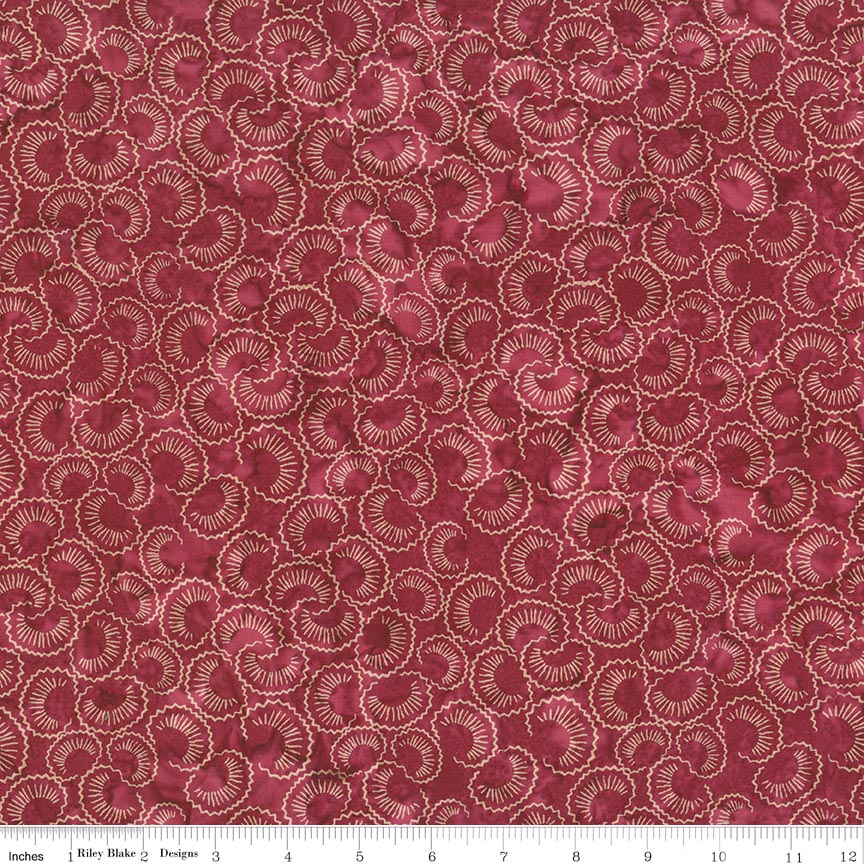 Batiks Damask Rose Sassy