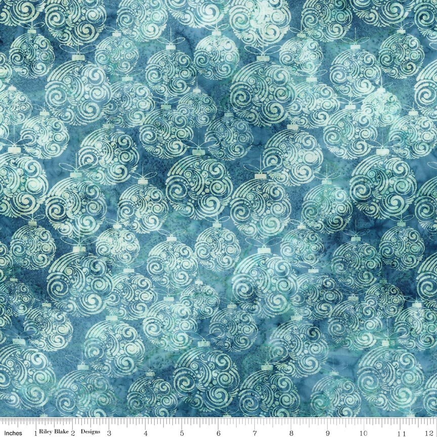 Batiks Express Yourself! Holiday Sparkle Blue Calm