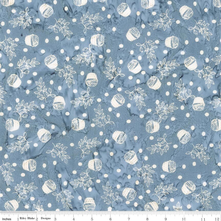 Batiks Farm to Table Blueprint Matte
