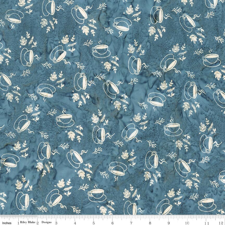 Batiks Farm to Table Stone Blue