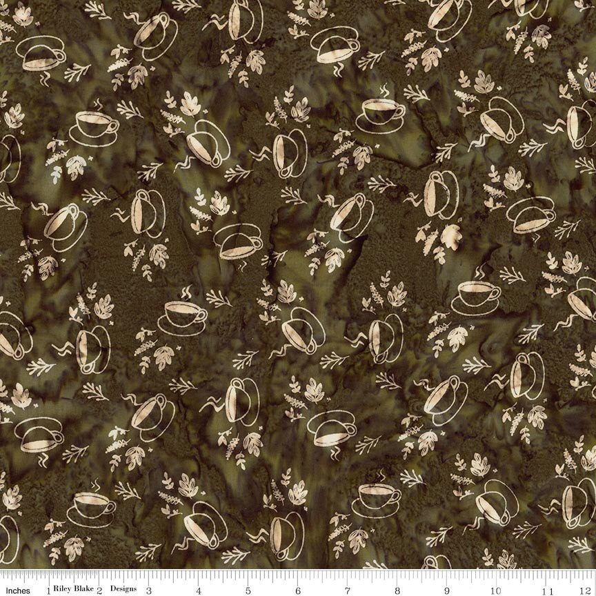 Batiks Farm to Table Forest Green