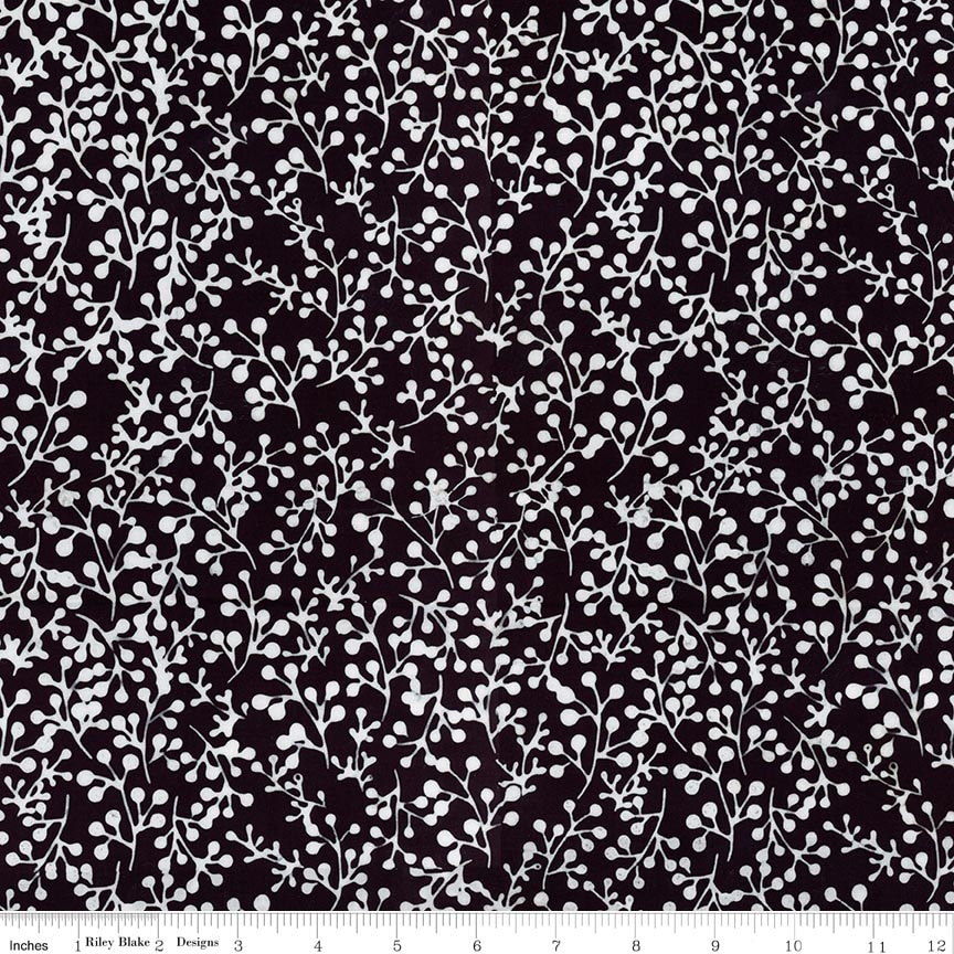 Batiks Flora Noire Licorice Candy