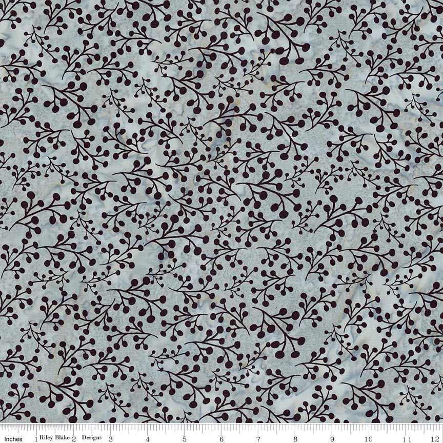 Batiks Flora Noire Pebble Pastiche