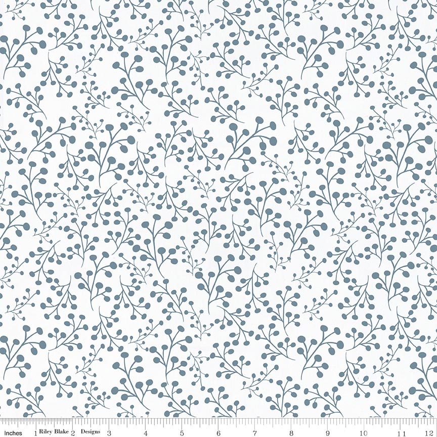 Batiks Flora Noire Mystic Skylight