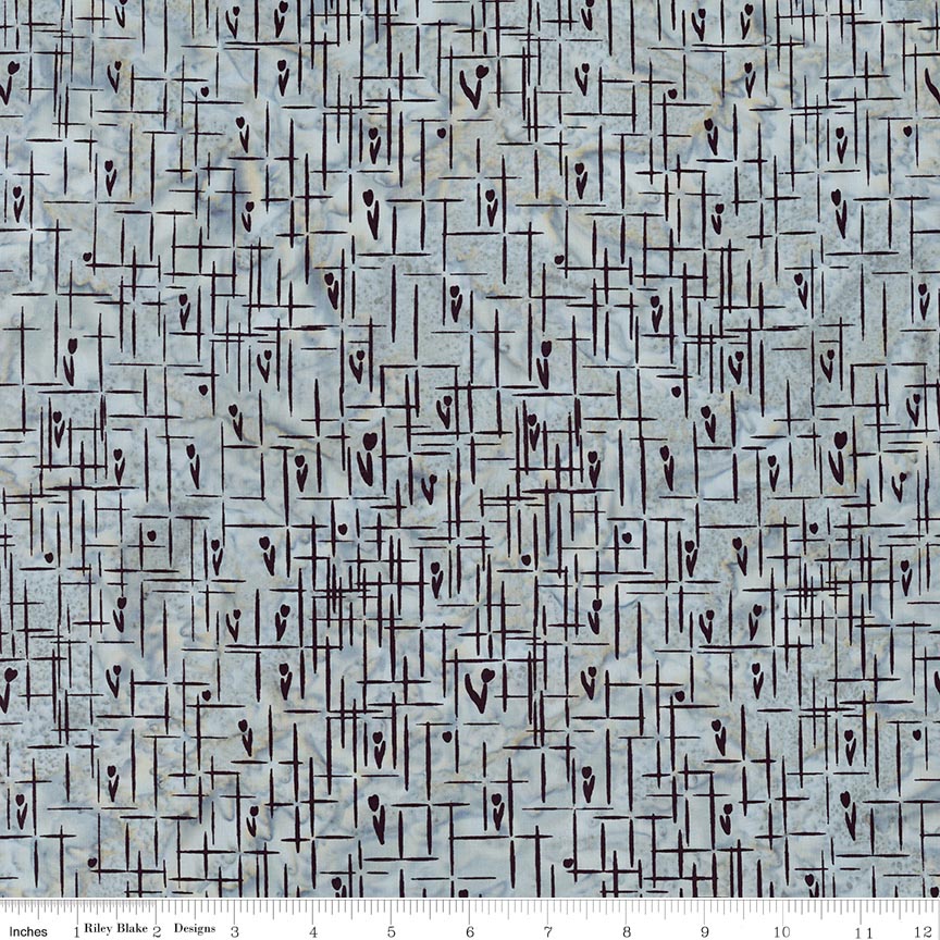 Batiks Flora Noire Pebble Pastiche
