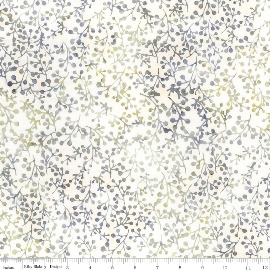 Batiks Flora Noire Spearmint Sprinkles