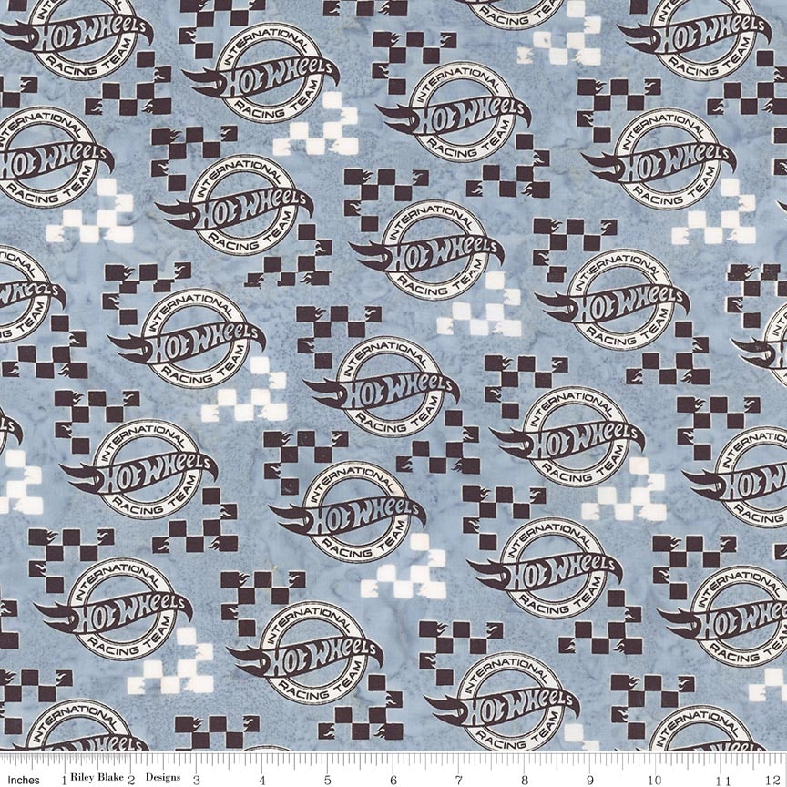 Batiks Full Throttle Hot Wheels™ Harbor Gray