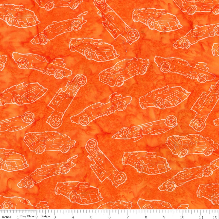 Batiks Full Throttle Hot Wheels™ Mandarin