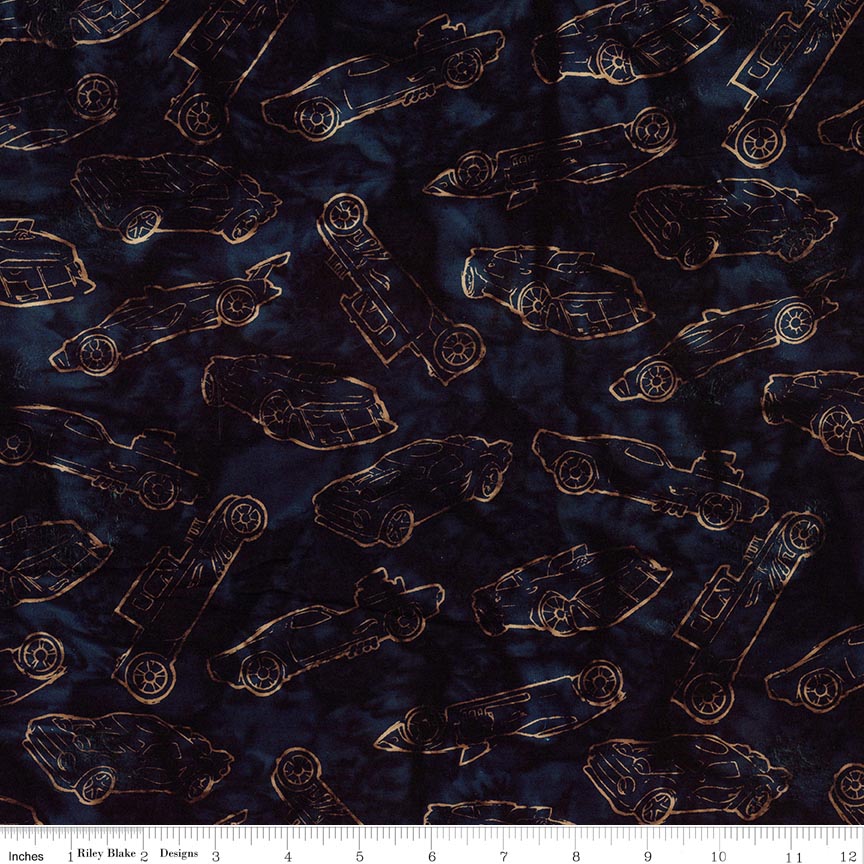 Batiks Full Throttle Hot Wheels™ Midnight