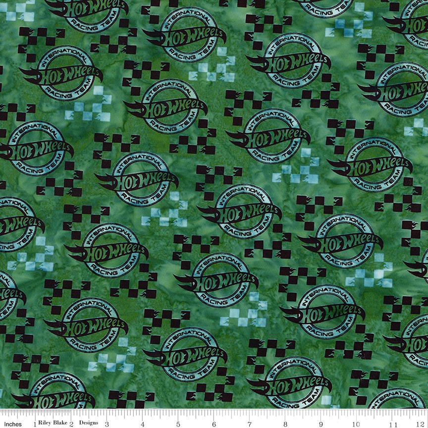 Batiks Full Throttle Hot Wheels™ Emerald