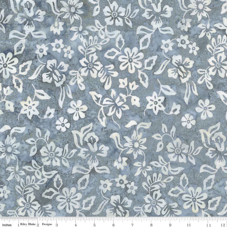 Batiks Gray & Golden Arabella Blustery Days