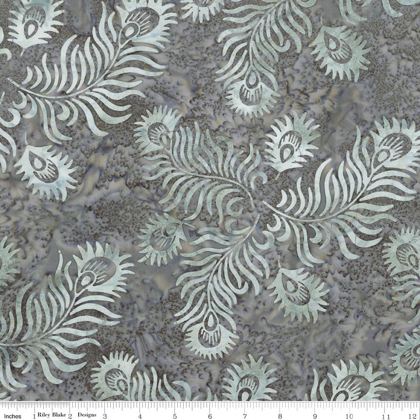Batiks Gray & Golden Arabella Powdered Pearl