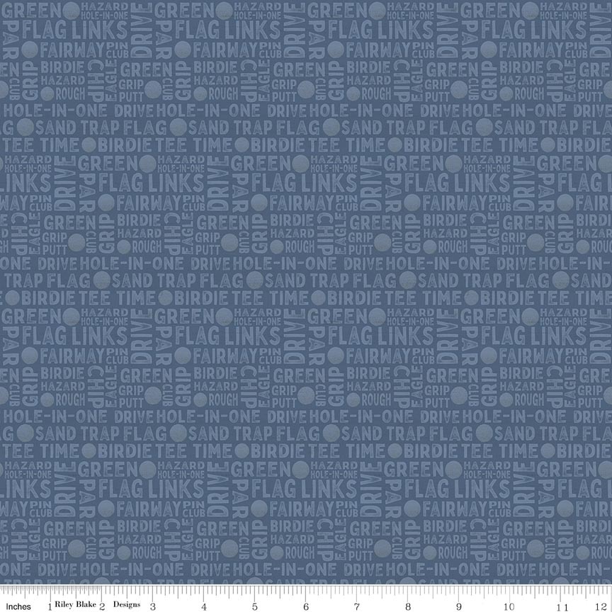 Greens & Fairways Text Blue