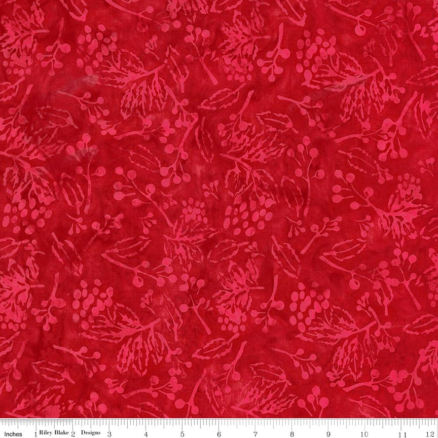 Batiks Holiday Charm Scarlet