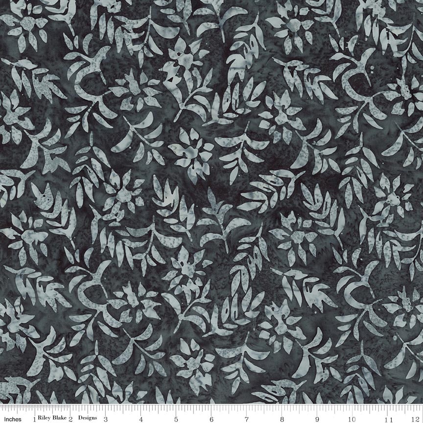 Batiks Holiday Charm Storm Cloud