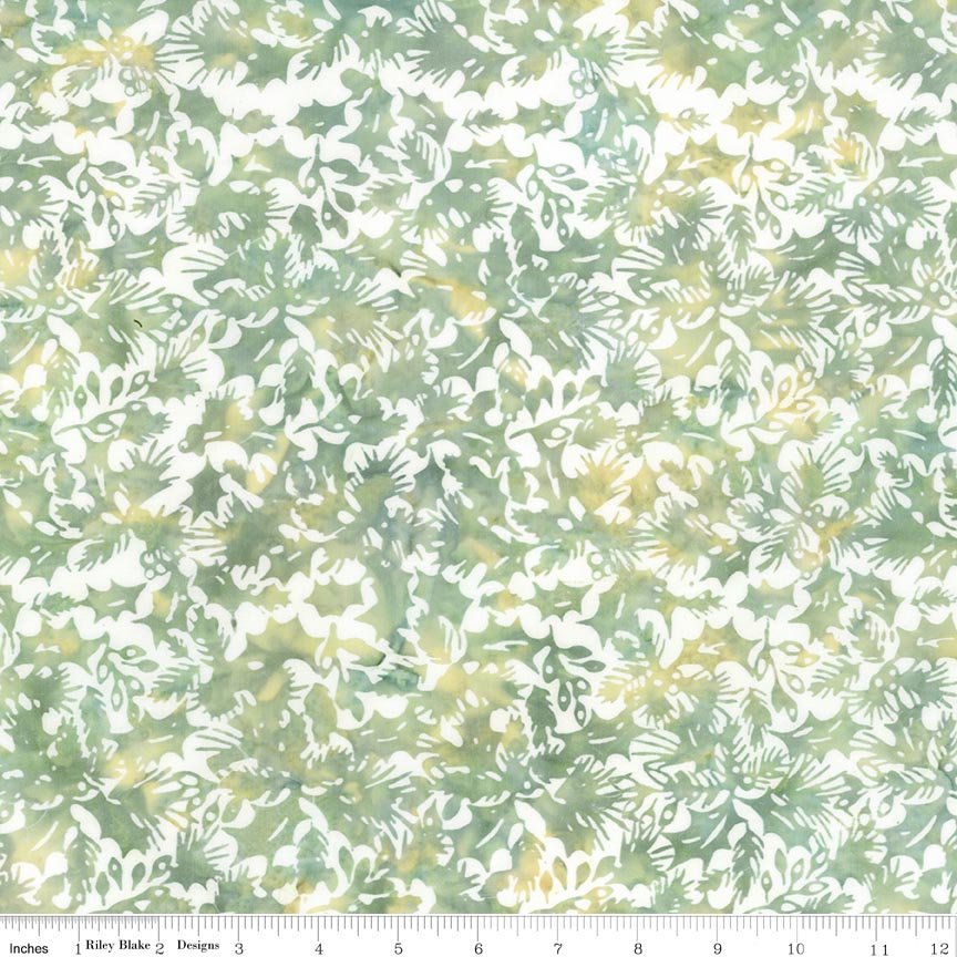 Batiks Holiday Charm Whispery Sage