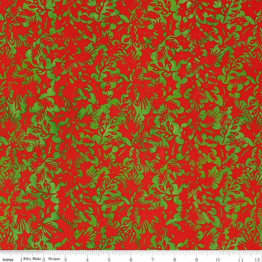 Batiks Holiday Charm Verde Pop