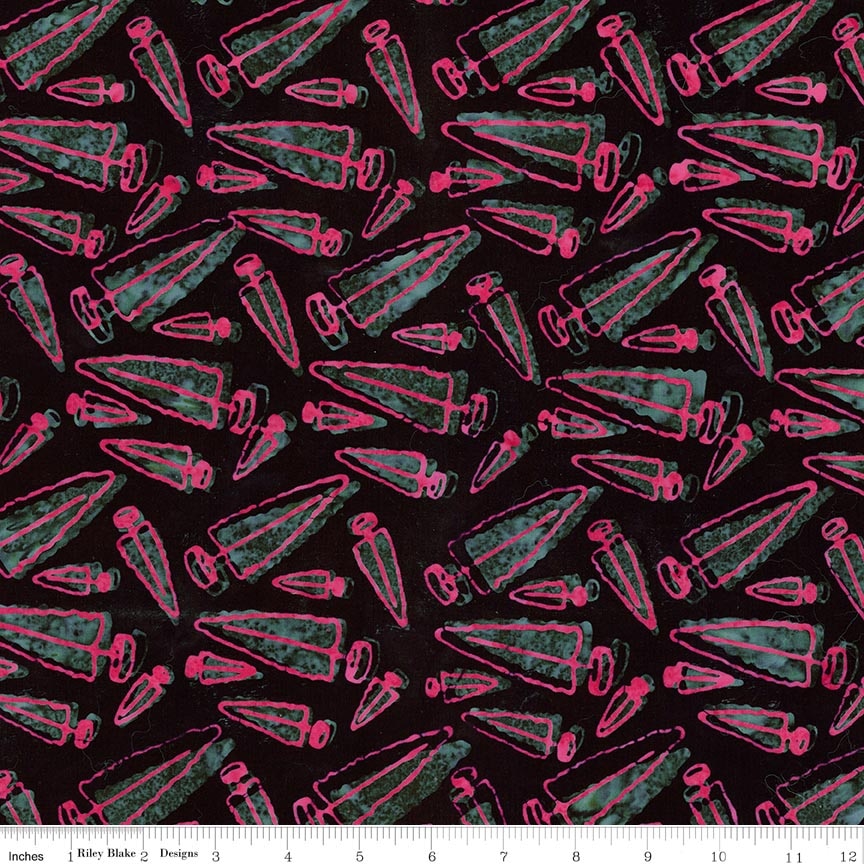 Batiks Holiday Happiness Black Bean