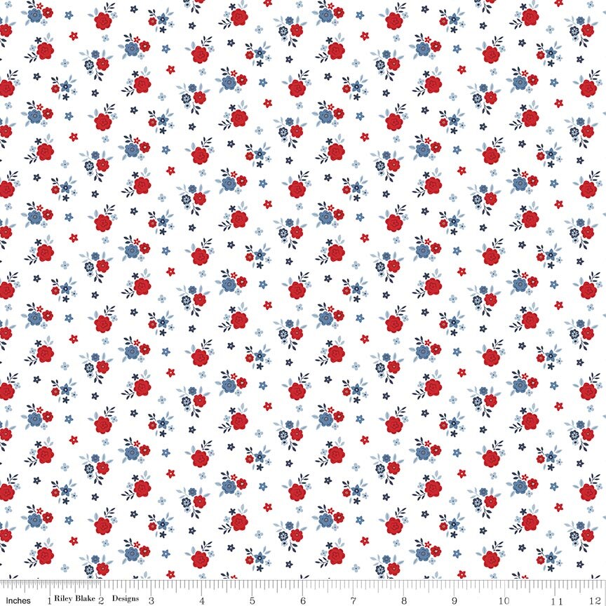 Hooray for the USA Floral White