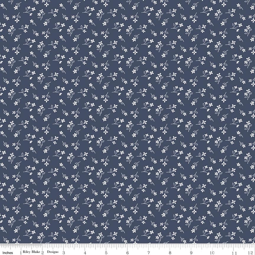 Hooray for the USA Flower Toss Denim