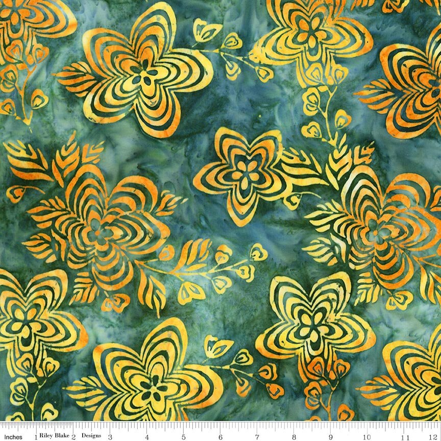Batiks Ink & Nectar Spilled Tea