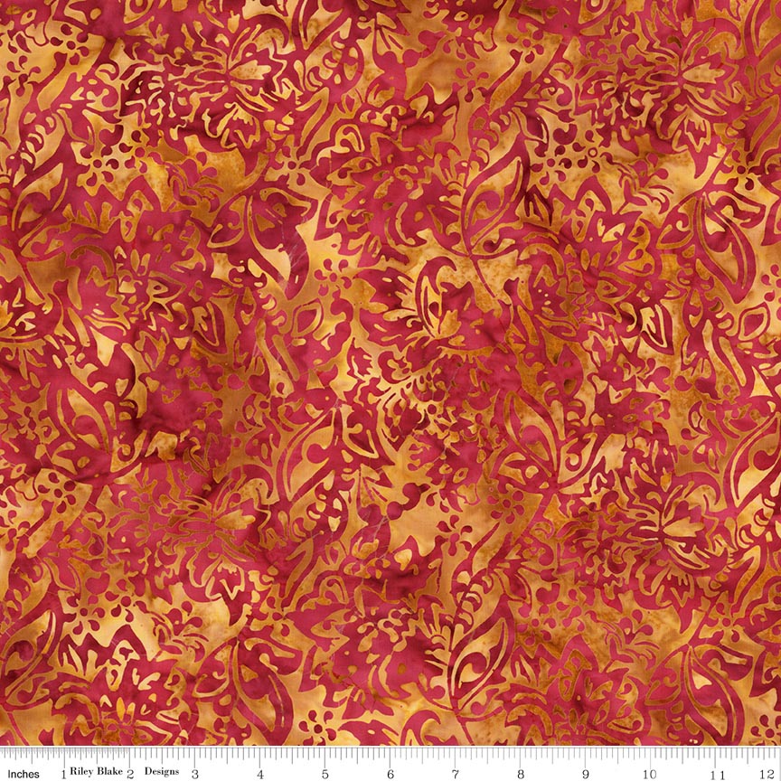 Batiks Legacy Country Lane Red