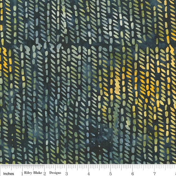 Batiks Ocean Garden Indigo Dye