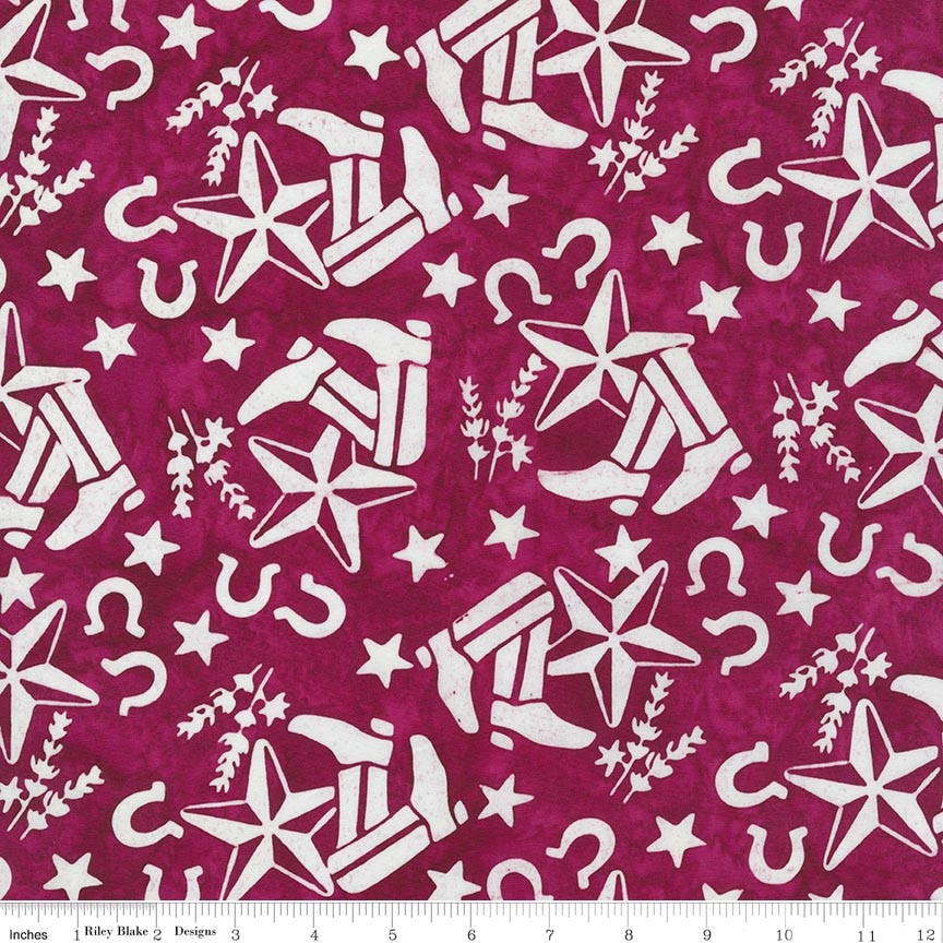 Batiks Places You'll Go Texas Mulberry Jam
