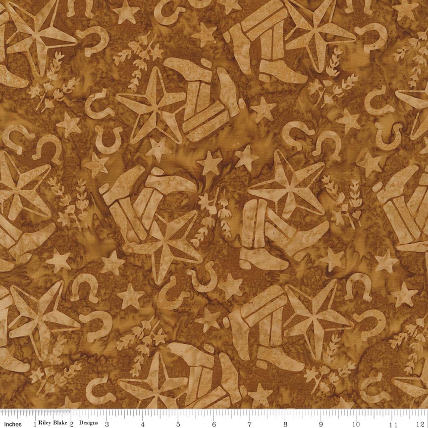 Batiks Places You'll Go Texas Golden Glory