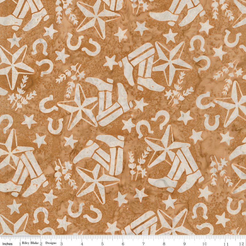 Batiks Places You'll Go Texas Sandstone